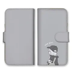 iPhone 11 iPhone11 ケース 手帳型 アイフォン11 スマホケース 携帯ケース キャップ キャップ女子 女の子 韓国 イラスト 可愛い かわいい パンダ くすみカラー カーキ カラー05
