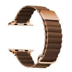 Apple Watch バンド レザー バンド マグネット ループ ブラウン 高級 合皮 レディース おしゃれ かわいい series 8 7 6 5 4 3 SE 38 40 41 42 44 45mm 合皮 ブランド ビジネス カジュアル