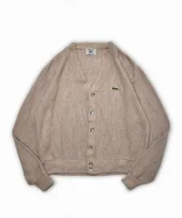 70?80's IZOD LACOSTE ラコステ 青ワニ ニット カーディガン