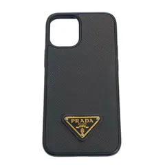 エスセレクト全商品美品 プラダ iphone12 mini スマホケース 黒 付属品完備