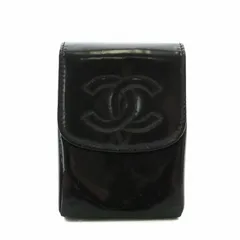 正規品 シャネル キャビア シガレット ケース 煙草 黒 【ASK14881】 CHANELシャネルシガレットケースキャビアスキン黒