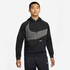 ナイキ NIKEトレーニングウェア サーマフィット スウォッシュ プルオーバー ロングスリーブ フーディ パーカー スウェット DQ5402 ブラック