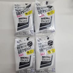 【セット販売】メンズビオレ　フェイスシート　香り気にならない無香性　38枚×4袋