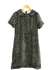 Jane Marple ドットジャガード ドレス Jane Marple / ドットジャガードのコクーンドレス M ブルー O-25