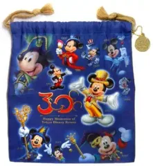 【中古】バッグ(キャラクター) ミッキー(ヒストリー) 巾着 「東京ディズニーリゾート30周年“ザ・ハピネス・イヤー”」 東京ディズニーリゾート限定