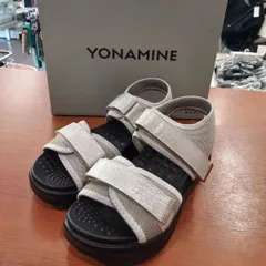 美品　YONAMINE サンダル　シャイニーブラックM YONAMINE TOTONOU サンダル シャイニーブラック - メルカリ