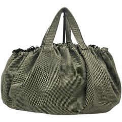 COMME des GARCONS コムデギャルソン ハウンドトゥース トートバッグ  ホワイト ブラック