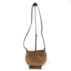 113124★レザーショルダーバッグ★茶★ブラウン◆1-234