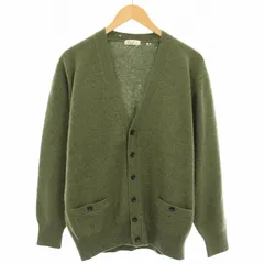 【手編み】パパス　Papas　厚手ニットジャケット　カーディガン　くるみボタン 手編み】パパス Papas 厚手ニットジャケット カーディガン