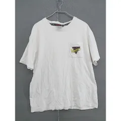 ◇ VISION?STREET WEAR 刺繍 半袖 Tシャツ カットソー サイズM オフホワイト イエロー マルチ メンズ  【中古】 【1206210003476】