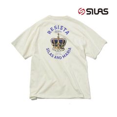 サイラス tシャツ Tシャツ silas SILAS RESISTA POCKET TEE 110252011023 メンズ レディース ティシャツ ティーシャツ ホワイト 白 オフホワイト ブランド おしゃれ クラウン レジスタ 半袖 丸首 プリント 夏服