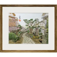 若林俊男　作品　油絵　民家　風景 若林俊男 作品 油絵 民家 風景 若林俊男 作品 油絵 民家 風景