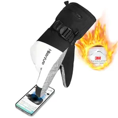 HIKENTURE スキーグローブ 防寒グローブ スポーツグローブ スノーグローブ アウトドアグローブ 手袋 レディース メンズ 冬用 防風防寒 撥水加工 滑り止め 紛失防止 保温 厚手 通気性 クライミンググローブ スノボーグローブ 登山 雪遊び 除雪作