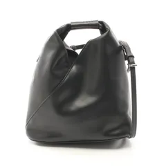 エムエムシックス MM6 ショルダーバッグ JAPANESE ジャパニーズ SB6WD0026 ブラック レザー クロスボディバッグ レディース Used A