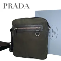 【価格交渉/質問大歓迎♪】プラダ　スクエア　三角ロゴ　ナイロン　ショルダーバッグ　カーキ　5105