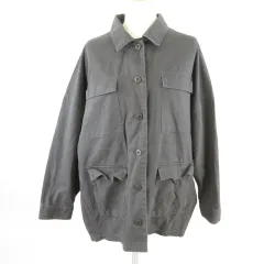 レプシィム ローリーズファーム LEPSIM LOWRYS FARM ジャケット 長袖 オーバーサイズ グレー F *E360