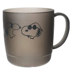 スヌーピー マグカップ クリアカップ フェイス JOE COOL ピーナッツ カミオジャパン 軽量 割れにくい スタッキング キャラクター グッズ 