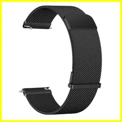 コンパチブル Garmin ForeAthlete 55 / ForeAthlete 245/245M / ForeAthlete 645/645M用バンド 交換ベルト20mm ステンレス製金属バンド 調節可能