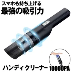 掃除機 コードレス パワフル 10000Pa 吸引力 ハンディクリーナー フィルター交換不要 USB充電式 手持ち掃除機 車載用 軽量 カークリーナー HIPOWER