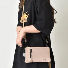 【新品・未使用】 スマホショルダー レディース メンズ ユニセックス スマホポーチ ネックポーチ ミニ ショルダー ショルダーバッグ サコッシュ おしゃれ 軽い 可愛い 撥水 フェス クリア 透明 鞄 バッグ グレージュ 白 ベージュ KB156-CPMR