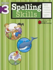 Spelling Skills: Grade 3 (Flash Kids Harcourt Family Learning)