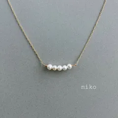 ◆ 178 ベビー 淡水パール ネックレス 40cm K16GP ゴールド ◆　再販 定番 人気 大人 上品 華奢 きれいめ シンプル アクセサリー