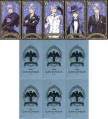 【中古】キャラカード アズール・アーシェングロット カードセット ホログラム(ビジュアルカード5枚＆保護フィルム6枚セット) 「ディズニー ツイステッドワンダーランド」 ディズニーストア限定