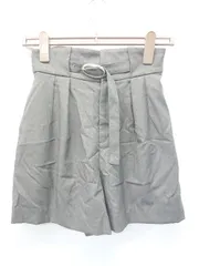 ◇ Θ snidel スナイデル ハイウエスト ショート パンツ サイズ0 グレー レディース E  【1506110000316】