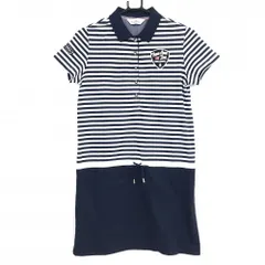 新品❗️マンシングウェアLL 中綿ノースリーブワンピースネイビー