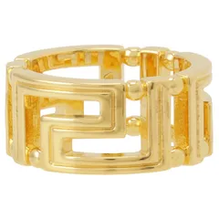 ヴェルサーチェ リング 指輪 VERSACE レディース メンズ ユニセックス DG57594-DJMT-D00H 9号 グレカモチーフ 日本サイズ8号 ゴールド アクセサリー DG57594-DJMT-D00H-9のサムネイル