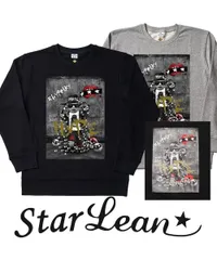 Star Lean スターリアン HYPE スウェット トレーナー プリント ブラック M L XL 定価19,800円