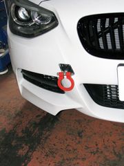 [牽引フック]F20 BMW1シリーズ(フロント)用レーシングフック(可倒タイプ)
