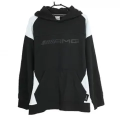 PUMA - 【新品】プーマ パーカー 黒×ライトブルー系 メルセデス ベンツ AMG MOTORSPORT トレーナー メンズ US-M ゴルフウェア 2023年モデル PUMA 新品】プーマ パーカー 黒×ライトブルー系 メルセデス ベンツ