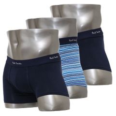 ポールスミス ボクサーパンツ 3枚セット 前閉じ Paul Smith Men's Trunk 3pack 3枚組 M1A 914 M3PKG 47 Navy Cotton/Elastane S/M/Lサイズ