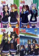 【中古】クリアファイル 全4種セット オリジナルA4クリアファイル 「ウマ娘 プリティーダービー 1周年キャンペーン×ファミリーマート」 対象商品購入特典