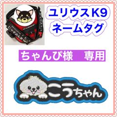 ちゃんぴ様　専用　ユリウスk9 キロナイナー　犬用品　ネームタグ　刺繍名前ワッペン　ハーネス名札　犬