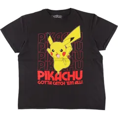 古着 POKEMON ポケモン ピカチュウ キャラクタープリントTシャツ メンズL相当/eaa529601