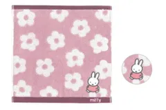 ツジ【送料無料】【miffy】【ミッフィー】フラワーミニタオル【ピンク】【ウサギ】 【ミッフィーちゃん】【ディック・ブルーナ】【絵本】【アニメ】【タオル】【たおる】【ハンカチ】【ハンドタオル】【雑貨】【グッズ】【かわいい】