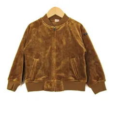 プティマイン ブルゾン ジャケット アウター ボア キッズ 女の子用 110サイズ ブラウン petit main 【中古】