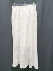 ◇ LOWRYS FARM ローリーズファーム ロング丈 フレア スカート サイズF アイボリー系 レディース P  【1408200001442】