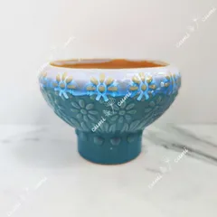 【セール】韓国 小鉢 ブルー 花 フラワー 植木鉢 おしゃれ 陶器鉢 多肉 植物 鉢植え　激安 レア インテリア プレゼント 海外 盆栽 花瓶 おすすめ プランター 人気 デザイン 観葉植物