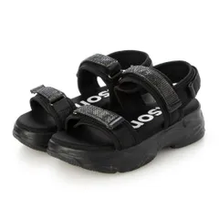 kitson キラキラ ダブルベルト 厚底サンダル BL/BL