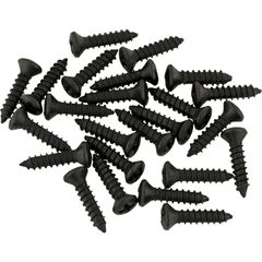 Fender Pickguard/Control Plate Mounting Screws (24) (Black) ピックガードスクリュー〈フェンダー〉