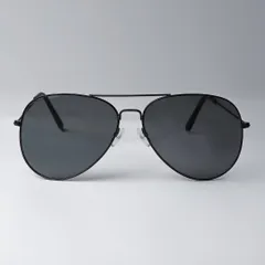 パイロット ティアドロップ アビエーター サングラス 黒縁 メタル ブラック  ドライブ アウトドア 韓国ファッション ストリート系 モード系 カジュアル バイカー サングラス 黒縁 黒レンズ ミラーなし 反射しない スタイリッシュ トレンド 定番 人気