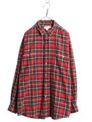 【お得なクーポン配布中!】 80s バナナリパブリック チェック フランネル シャツ メンズ XL 旧タグ ヴィンテージ 長袖シャツ ネルシャツ 大きいサイズ Safari&Travel