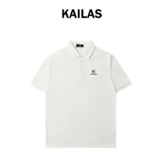 【今日特価】KAILAS 刺繍アイスコットン半袖 POLO シャツ - 透け感があり快適なアッパー