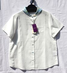 リバティ　定価10,780円　LIBERTY.　リバティプリント　ブラウス　半袖　日本製　PH2522009