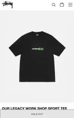 2024年最新】stussy our legacy tシャツの人気アイテム - メルカリ