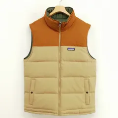 パタゴニア Patagonia 27587 FA18 BIVY DOWN VEST ビビー ダウン ベスト リバーシブル ベージュ オリーブのサムネイル