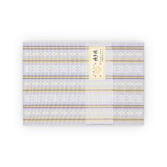 新品　本場筑前博多半幅帯 　独孤柄　白藤×白
